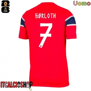 Norvegia Alexander Sorloth #7 Prima Maglia Mondiali 2026 Manica Corta